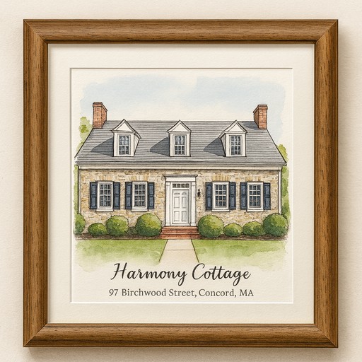 House portrait transformation